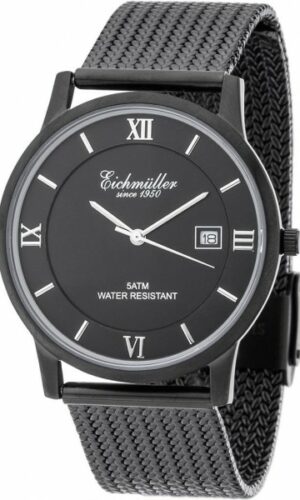 Eichmüller Milanese quartz date water resistance 50m women's watch