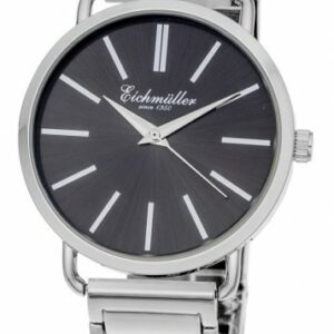 damklocka slim svart urtavla krom armband armbandsur snygga damklockor quartz Eichmüller