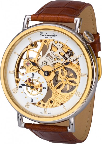 Eichmüller skeleton wristwatch mechanical men's watch 5 atm