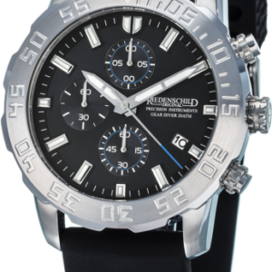 Riedenschild Gear Diver Chronograph Waterproof 200 Meter Men's Watch Silicone Bracelet