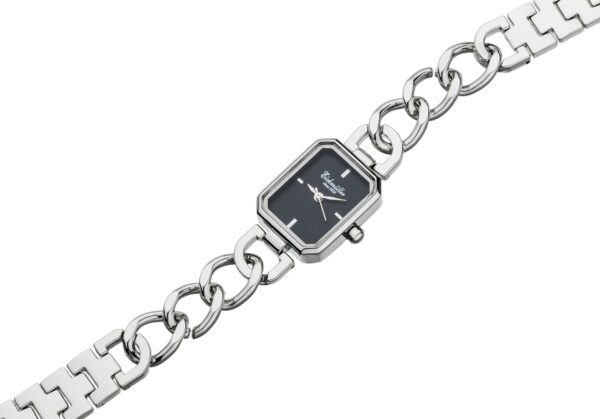Tidlösa damklockor silver fyrkantig eleganta armbandsur rektangulär damklocka